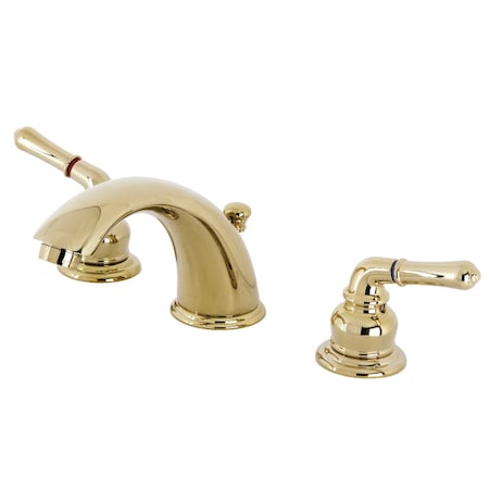 KB962B Widespread Bathroom Faucet, Polished Brass